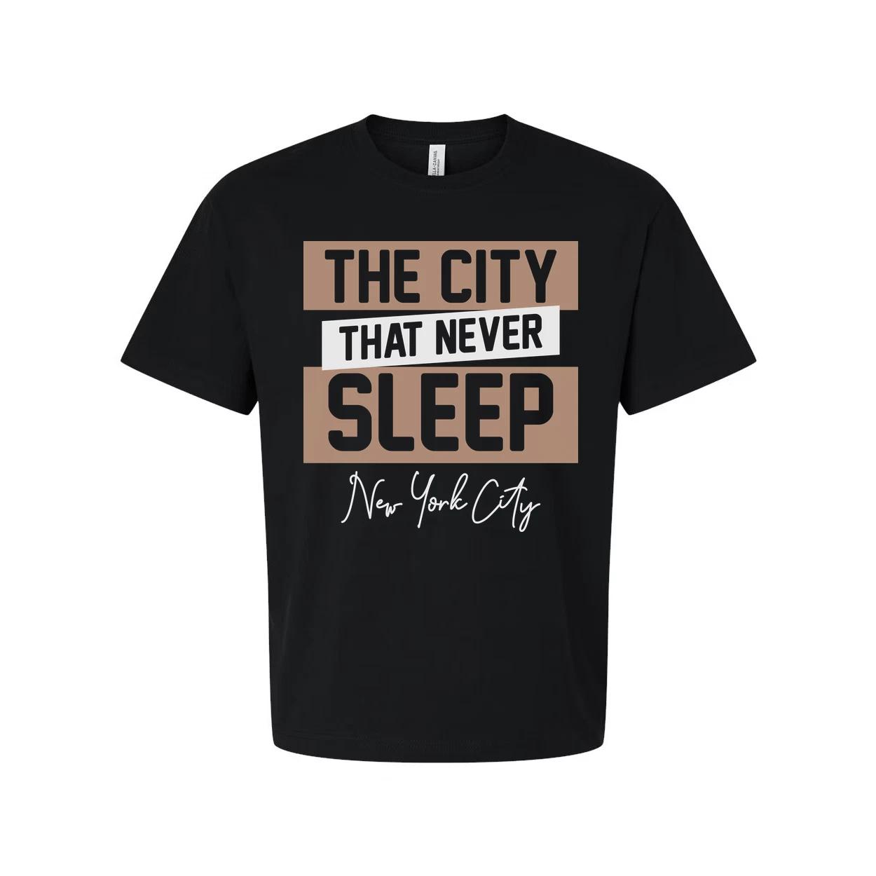 

New York City The City That Never Sleeps Graphic T Shirt Unisex Streetwear Editi 4XL