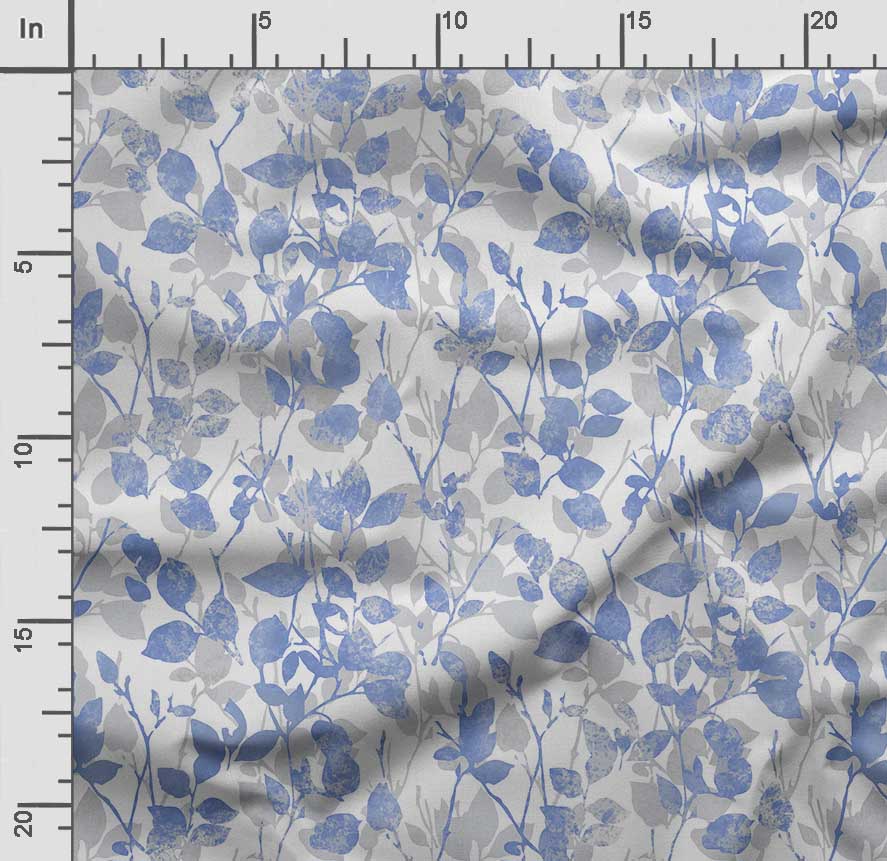 Soimoi Leaves Print,  Cotton Cambric, Quilting Fabric Sold by The Yard 42 Inch Wide, Medium Weight Cotton Fabric,