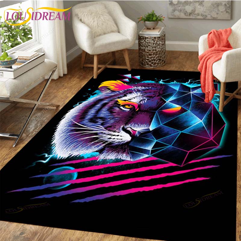 Tiger Carpet Floor Non Slip Rug Room Mat Square Quality Removable Kitchen Bath Floor Waterproof Rug Mat