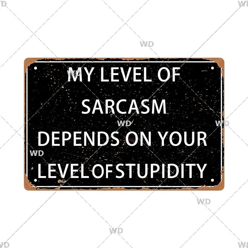 Funny Old  Wise Young  Stupid Metal Tin Sign  Retro Humor Wall Decor for Home  Bar