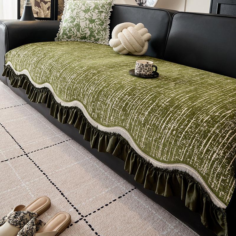 

Подушка для дивана особой формы из французского кружева Новая всесезонная универсальная подушка для сиденья неправильной формы Чехол для дивана Плед 90*70cm