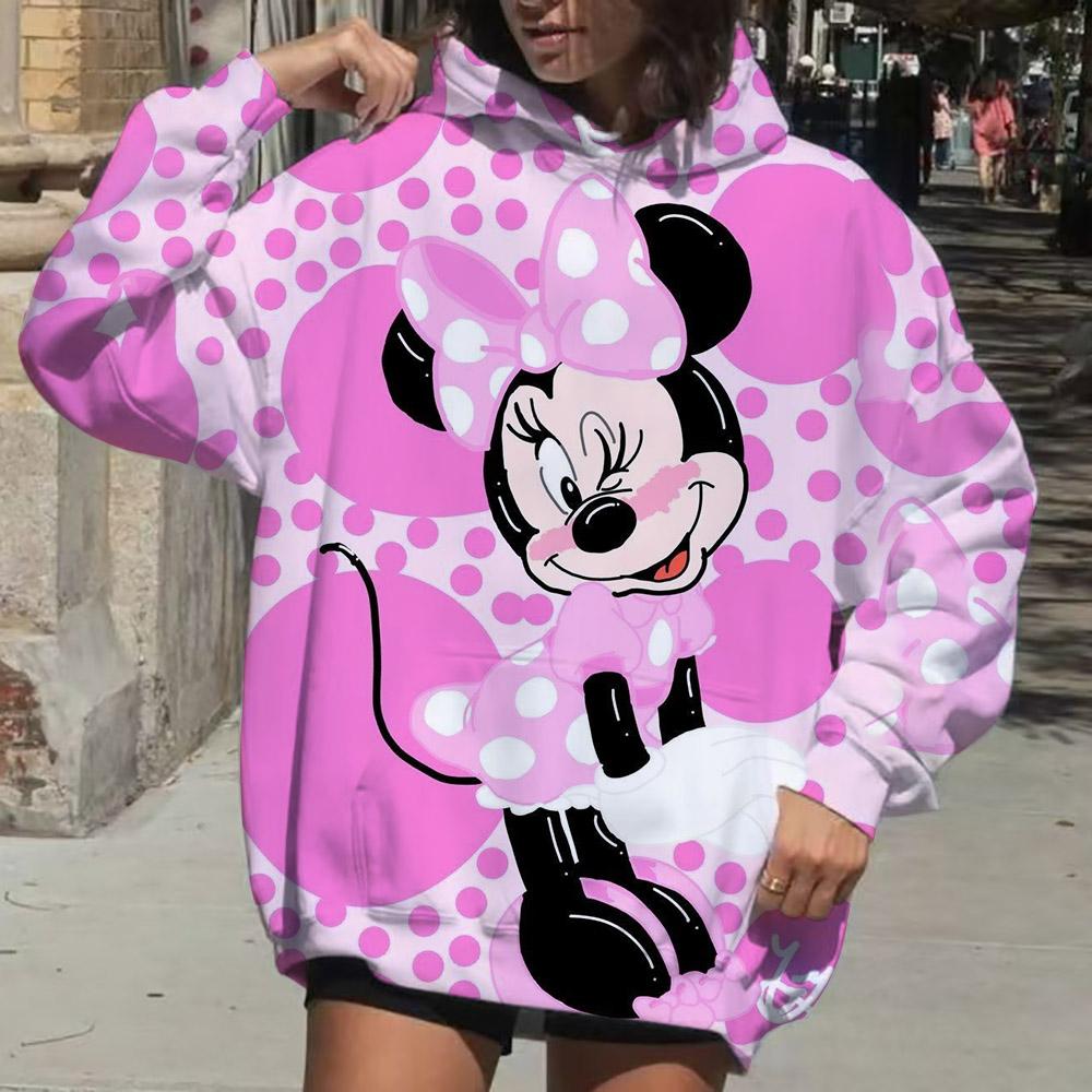Disney Mickey Mouse Hoodie Fashion Women Kawaii Aesthetic Hoodie Couple Autumn Hoodie Sweatshirt
