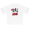 Modisches koreanisches lässiges Retro-Cartoon-T-Shirt für Herren y2k personalisiertes Baumwoll-Street-Hip-Hop-Paar Oberteil mit halben Ärmeln#Farbe