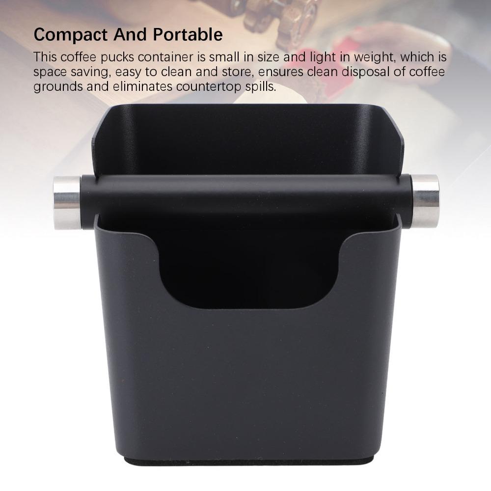 Removable Knock Bar Espresso Knock Box Stainless Steel Mini Knock Box Barista Tool