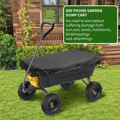 Capa para Carrinho de Jardim Dobrável Carrinho de Acampamento Capa de Chuva e Poeira Resistente Tecido Oxford 210D Capa Protetora para Carrinho de Acampamento ao Ar Livre