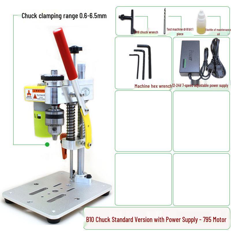 Desktop Precision Drill for Mobile Phone and Watch Repairs - Compact Electric Bench Press and Grinding Tool