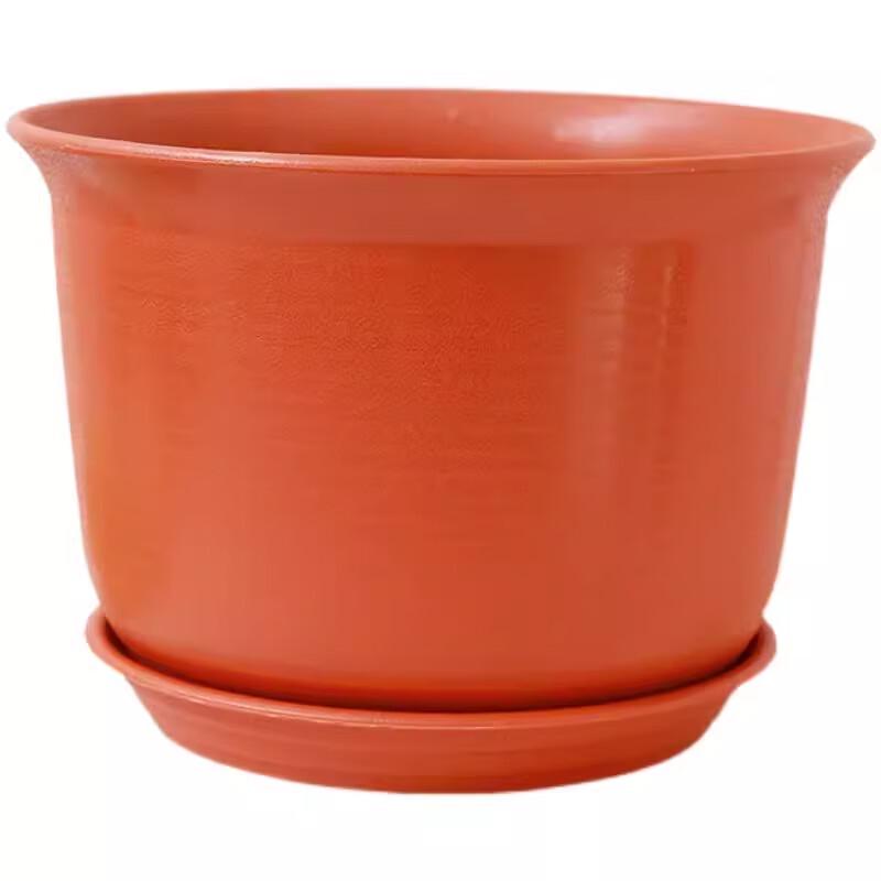 Full Garden Red Imitation Ceramic Plastic Planter