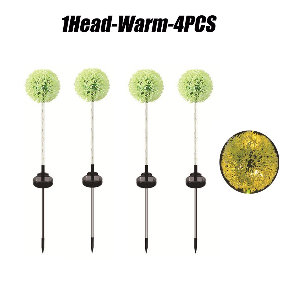 LED Solar Flowers Lawn Lights Outdoor Waterproof Warm Light Garden Decoration Lamp For Walkway Path Villa Yard Driveway
