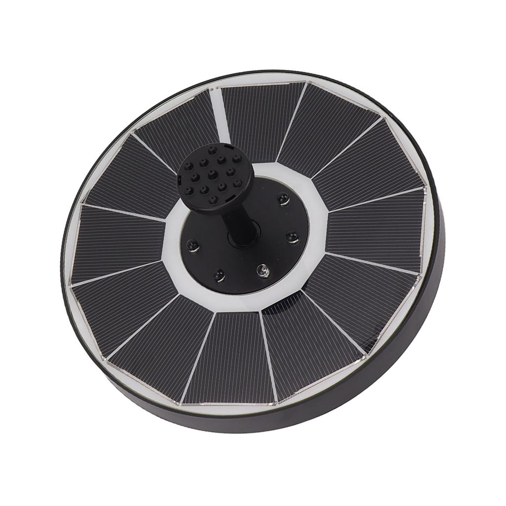 Solar Fountain Light with 8 Nozzles 3.5W 900mAh Colorful Powerful Solar Bird Bath Fountains for