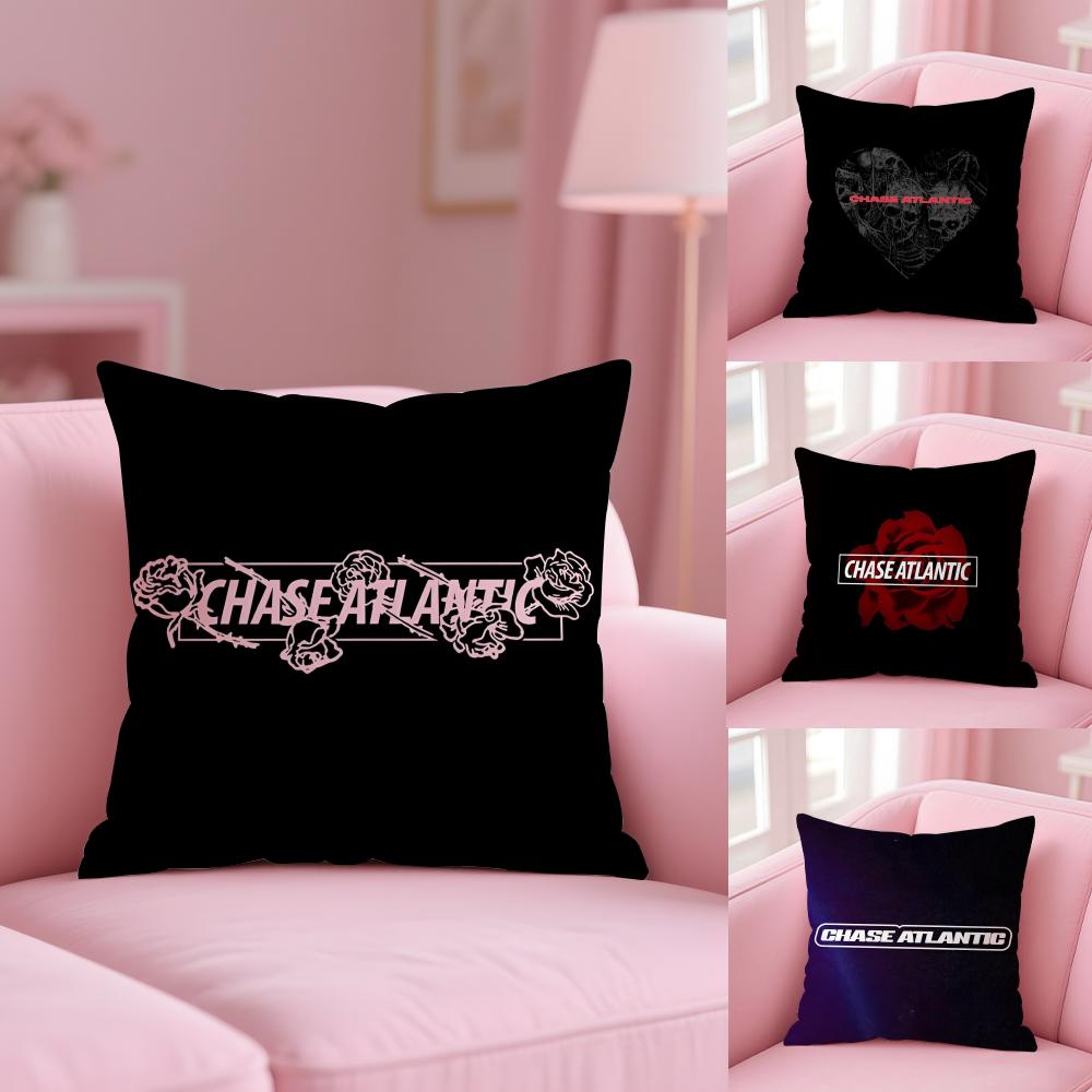 Rock Band Chase Atlantic Pillow Case Plush Fabric Soft Double-Sided Printed Sofa Warm Winter Home Gift Cushion Cover