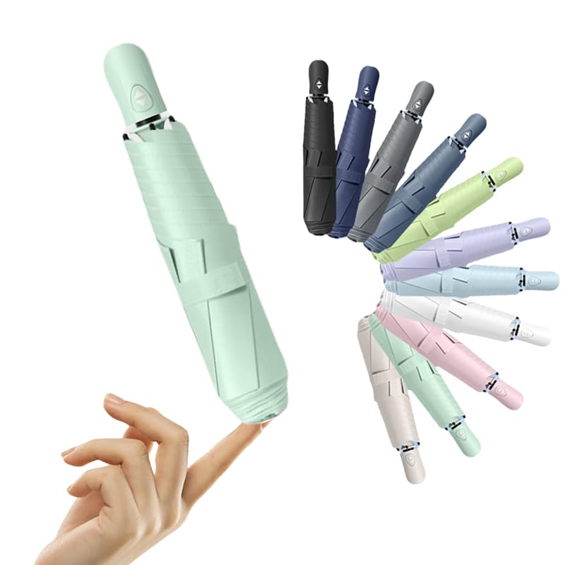 

Складной зонт с автоматической защитой от УФ-лучей, легкий, теплозащитный, водоотталкивающий, тефлоновый, для дождливого сезона, 6 спиц, подходит для и идеально подходит для и операция открытия/закрытия одним касанием,