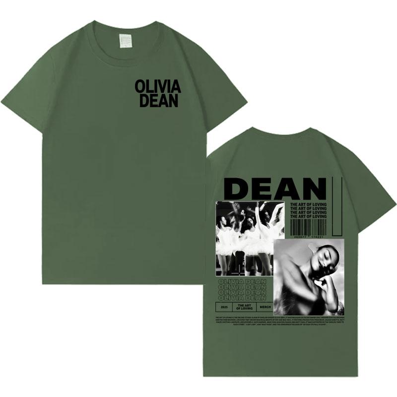 

Singer Olivia Dean Trendy Album Tshrit Harajuku Oversized Y2K Short Sleeve Tees Mens Womens Cotton Tshrits Casual Gothic Clothes 3XL