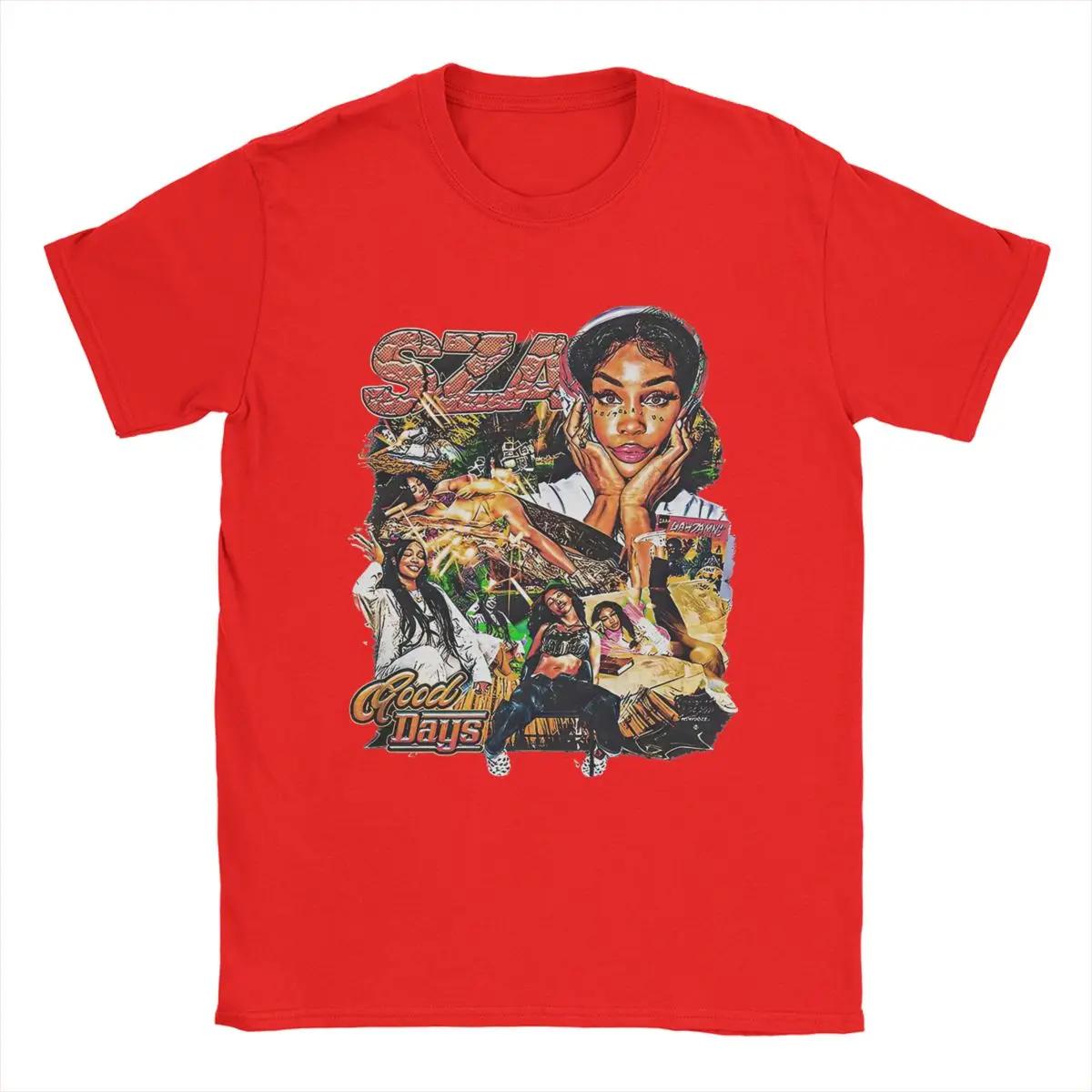 

2025 New Arrival fashion SZA Good Days Unisex T Shirt Funny Tees Short Sleeve Round Neck TShirt 100 Cotton Graphic Printed Tops f S