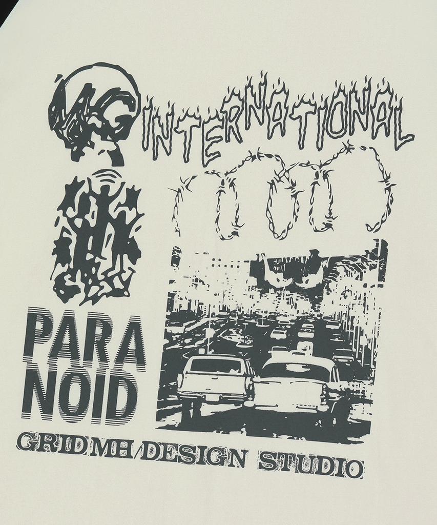 MAHAGRID International Raglan Ls Tee Cream(Mg2Dfmt561A)