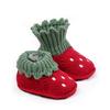 1 Pair Cartoon Pattern Knitted Baby Shoes Anti-slip Design Newborn Booties  for 0-3 Months Baby