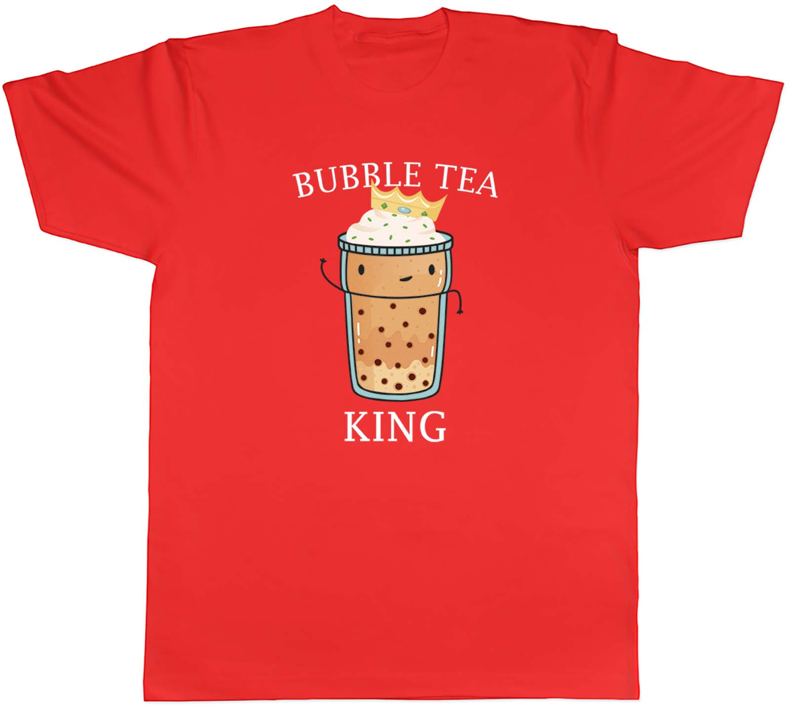 Bubble Tea King Mens TShirt Taiwan Boba Unisex Tee Gift S