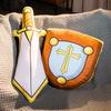 Sword Shield Plush Stuffed Toy Carton Doll Room Decoration Kid Gifts Birthday