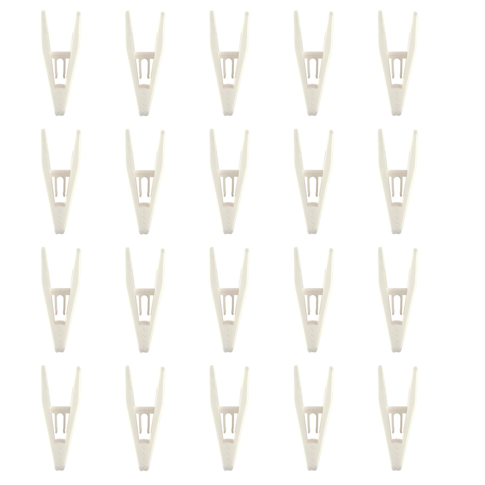 

20pcs Portable Hanger Clips Non-Slip Clips Pant Skirt Hanger Clips for Home Storage Oganization