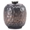 BRGilded Iron Glazed Hammered Tea Jar Ceramic Awakening Tea Jar Spice Container Handmade Storage Jars Ceramic Pet Urn 250mlEY