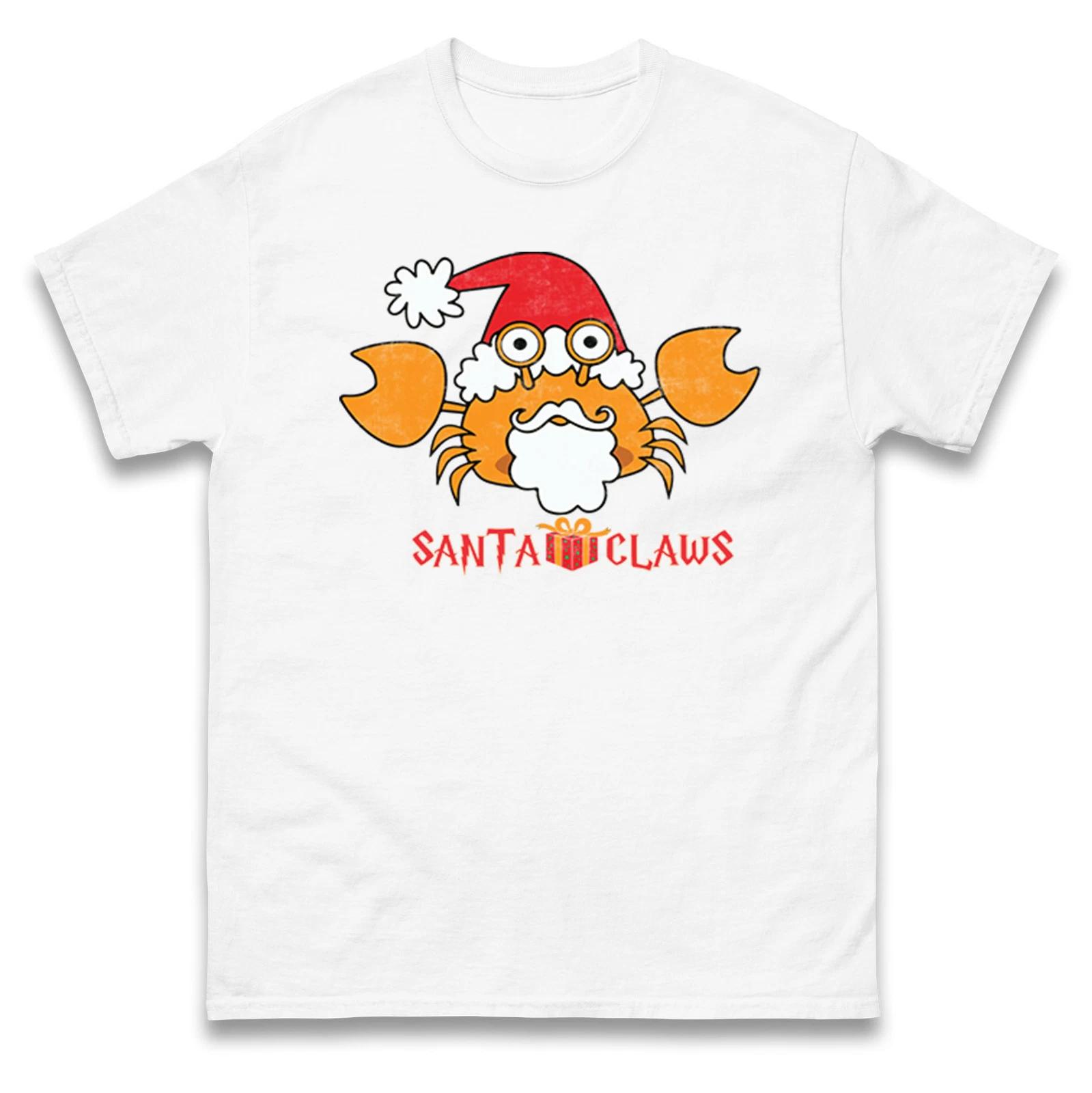 Santa Claws Crab Funny Christmas T Shirt,Offensive Christmas Tee,Ugly Christmas M