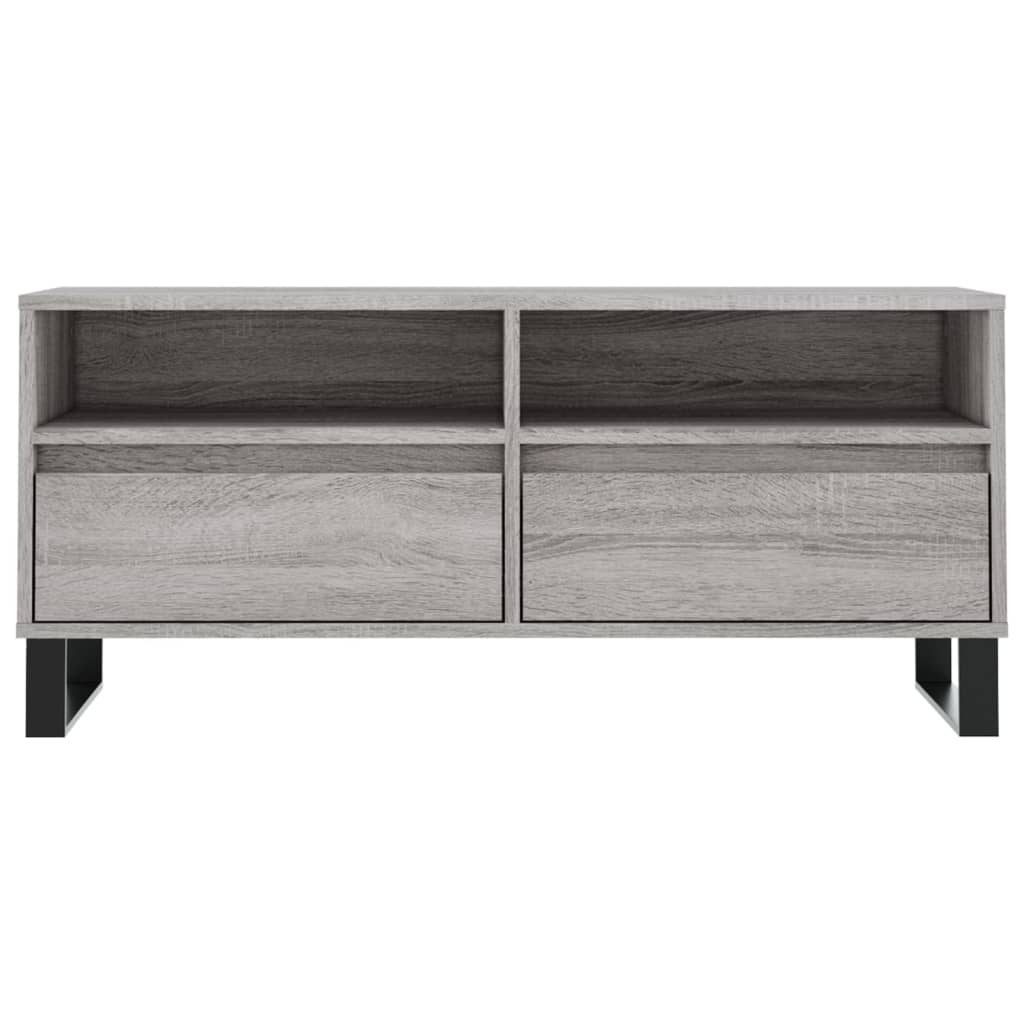 Szafka Pod Tv, Szary Dąb Sonoma, 100X34,5X44,5 Cm