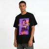 Halloween Zoey Bat Girl Graphic Tee, Spooky Pumpkin Print Casual Top for Women & Teens Pure cotton T-shirt