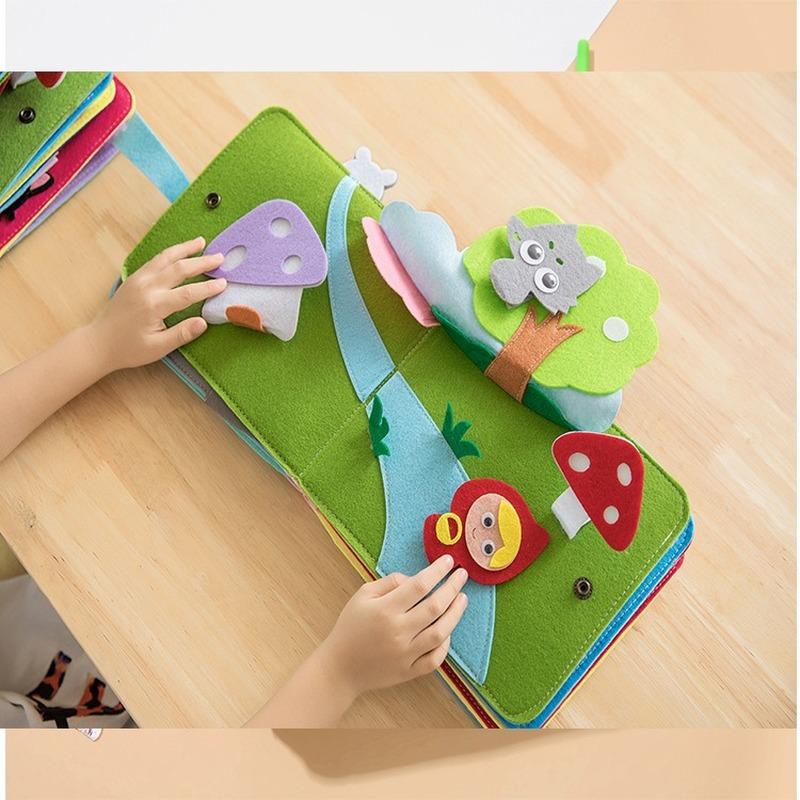 3D Toddlers Story Early Learning Cloth Book Baby Cloth Parent-child Interactive Knowledge Developing Toys