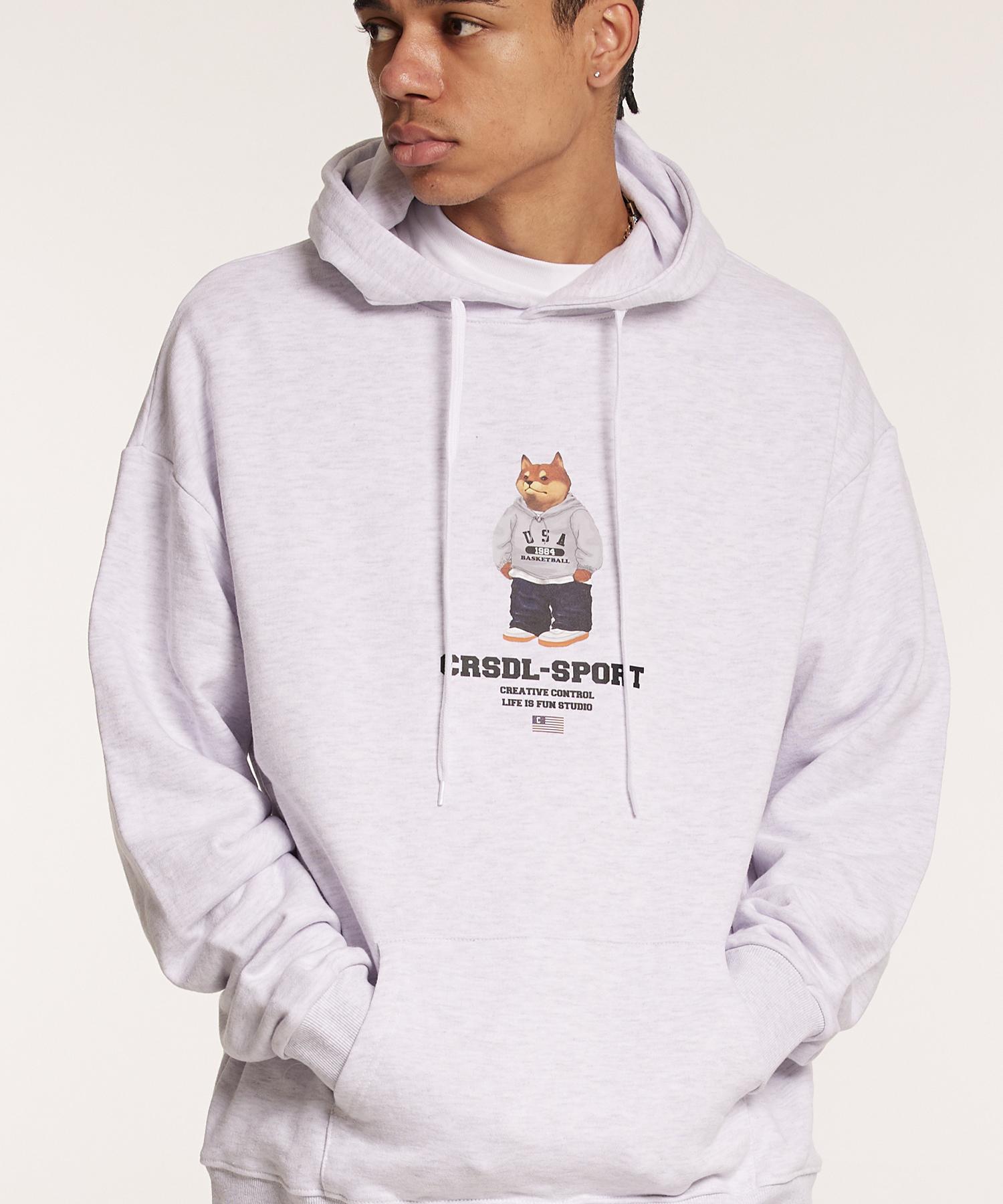 Cream Soda Lab Crsdel Sports Parku Hood Light Gray L