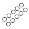 10PCS Metal Spring O Rings Zinc Alloy 28mm Round Carabiner Clips Keyrings Snap Hook Buckle for DIY Purse Shoulder Bag