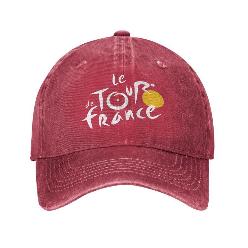 

Tour De France Baseball Cap Classic Distressed Washed Snapback Cap for Unisex Women Washable Adjustable Trucker Dad Hats Adjustable
