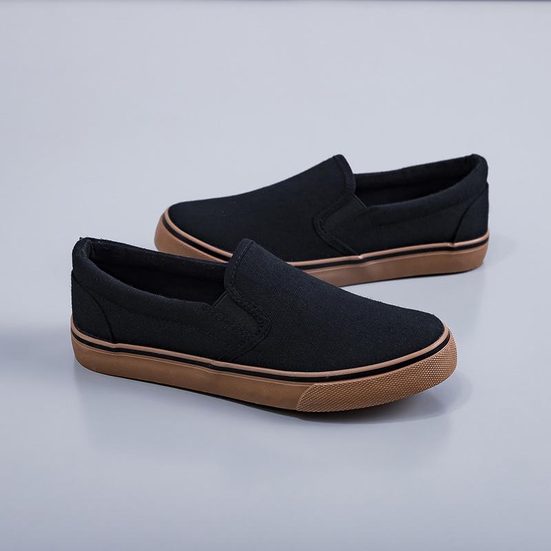 Women's & Men's Slip-On Canvas Shoes - Casual Lazy Style Couple Skateboard Loafers