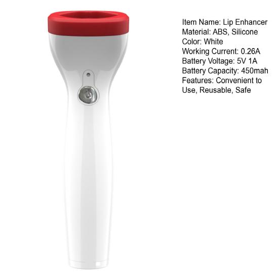 Lip Instrument 450mah 0.26A Working Current Safety Compact Minimalistic Beauty ABS Electric