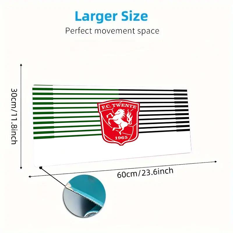 Football Club Twente Print Cushion Non-slip Laptop Tablet Big Mousepad XXL Mat Mini PC Playmat With Lock edge