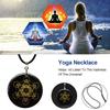 Flower of Life Pendant Seven Chakras Meditation Crystal Stone Pendant Necklace
