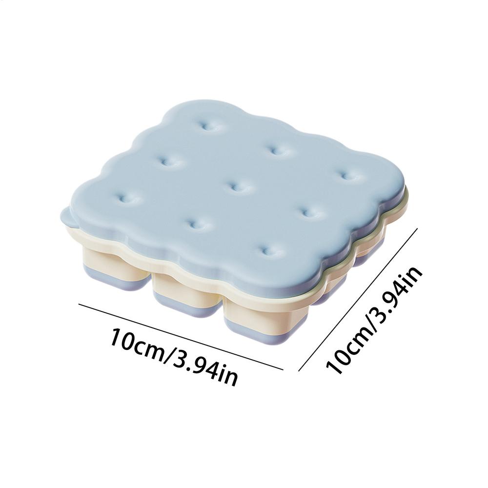 Soft Rubber Ice Cubes Tray Square Ice Mold Square Reusable Silicone Ice Tray Molds For Freezer, Round Ice Cubes Kitchen Bar Tool синий