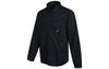 Shirts Unisex Black Lapel Moderate Shirt 10023803-A01