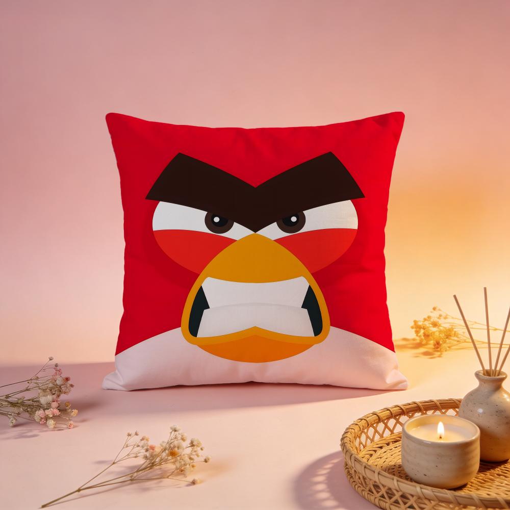 Hot AAngry Birdsable Cushion Cover Comfortable Durable Pillow Cover MultiScene for Home Office Car Sofa