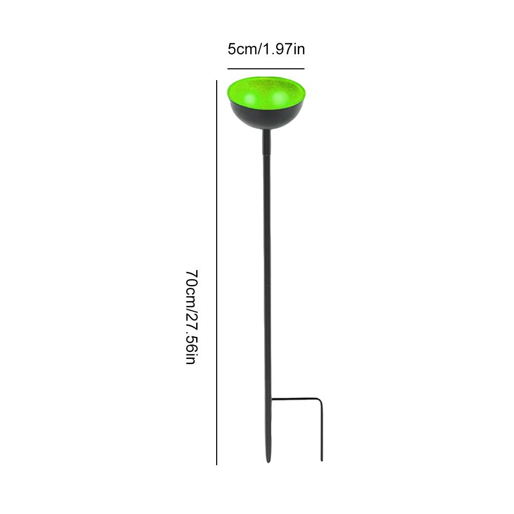 Bee Watering Station Metal Bee Water Feeder with Stake Butterfly Bath Bowl Multi-Function Standing Bee Feeder for Outdoor Decor