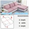 Premium Velvet Plush L Shaped Sofa Cushion Cover for Living Room Elastic Furniture Couch Slipcover Chaise Longue Sofa Seat Cover Stretch