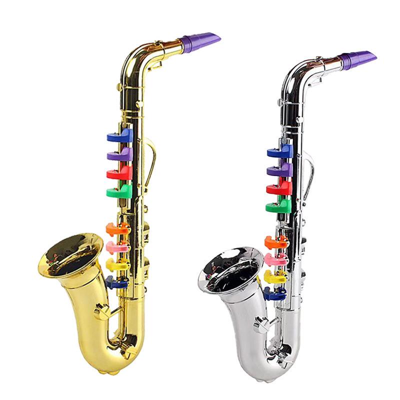 Children's Saxophone & French Horn Toy Set - Musical Instrument Prop for Stage Performance