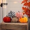 Autumn Harvest Decor 5 Pcs Fall Fabric Pumpkin Decor, Thanksgiving Farmhouse Stuffed Decorations Decoration, Small Faux Pumpkins for Home