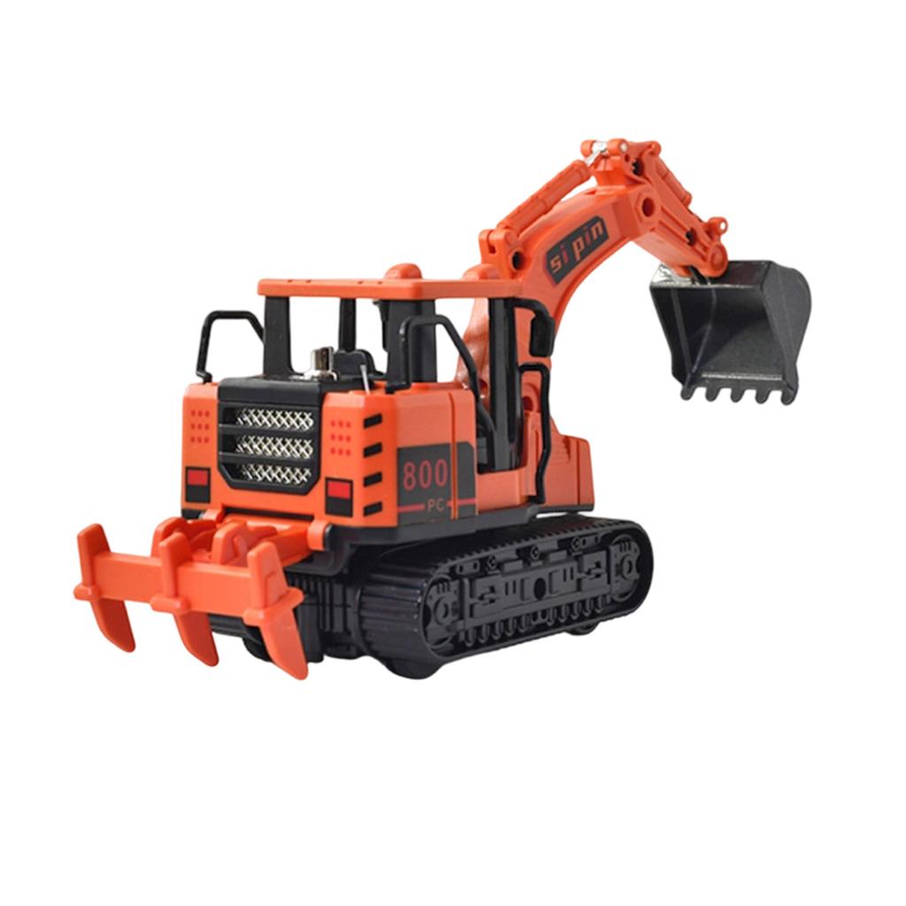 Simulation Alloy Excavator Children's Excavator Engineering Vehicle Toy Boy Baby Bulldozer Toy Car