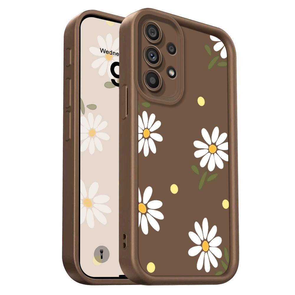 

Falling Daisies Phone Case For Samsung Galaxy A54 A34 A14 A73 A53 A33 A23 A13 A72 A52 A52S A32 A22 A71 4G 5G Staircase Soft Cove Samsung A32 4G