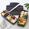 Skater Shokado 2 Tier Bento Box 900ml Made in Japan Modern Plus POW5S-A