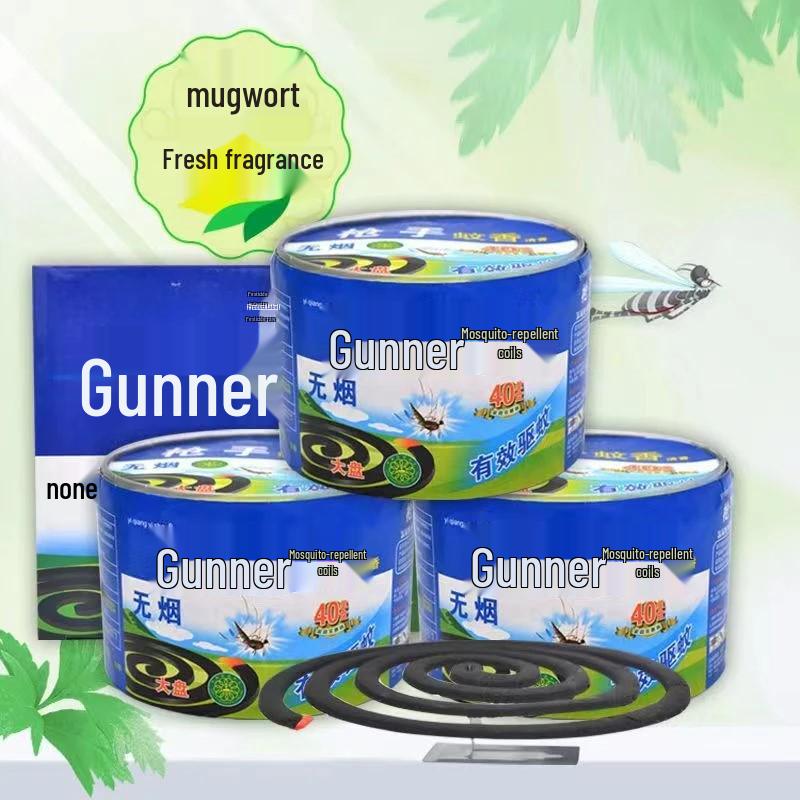 Mosquito Coil Holder - Safe for Kids & Pregnant Women, Lightly Fragranced, Black Indoor Mosquito Repellent and Killer