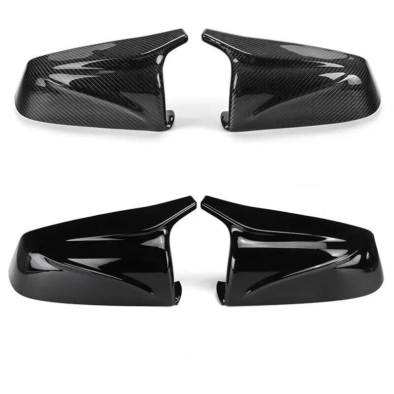 Side Wing Rearview Mirror Cover Cap For BMW 5 6 7 Series E60 E61 E63 E64 F01 F02-F04 F06 F07 F10 F11 F12 F13 Carbon Fiber Look