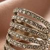 Women Rhinestone Scarf Buckle Clip Fashion Silk Scarves Clip Elegant No Slip Scarf
