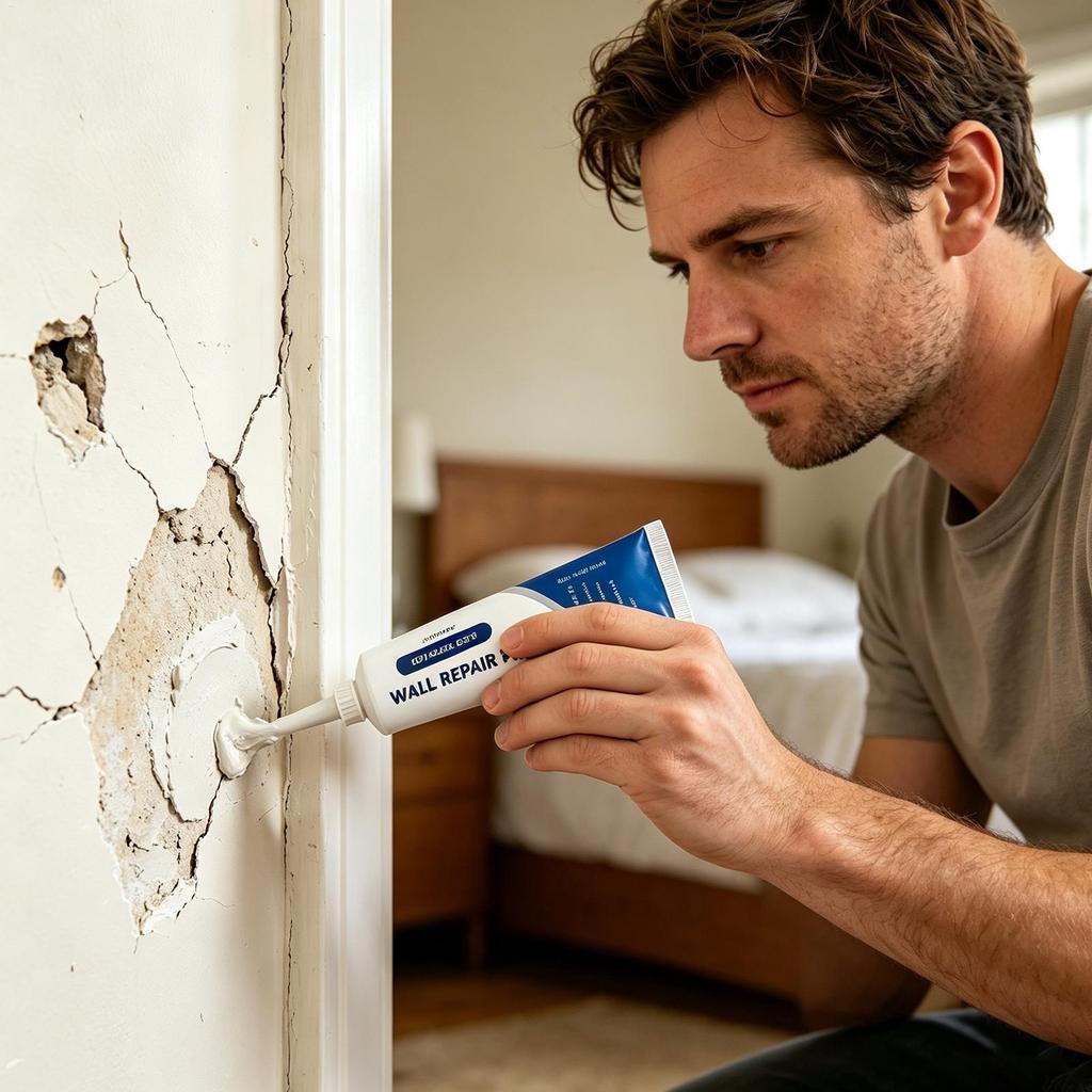 Drywall Repair Kit Easy Solution Putty Paste Filler Wall Hole Repair Kit For Ceiling Door Fixing Mending Home Apartment