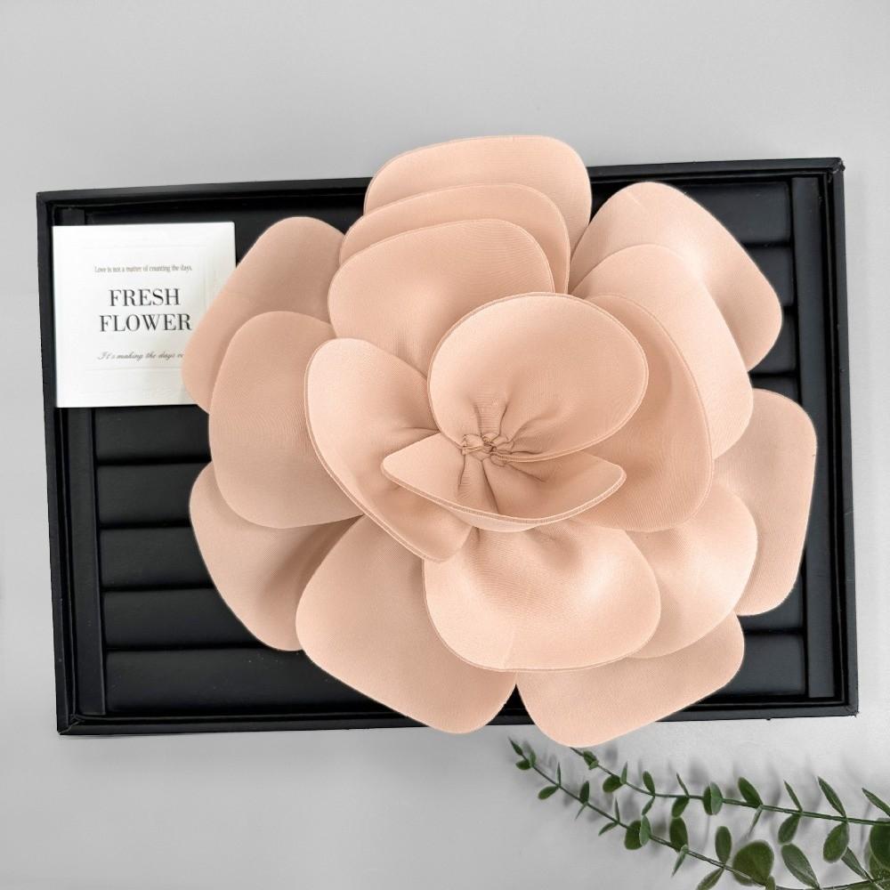 Fashion Large Size Elegant Corsage Removable Multi-layered 3D Chest Flower Solid Color DIY Dress Decorations Hair Accessories