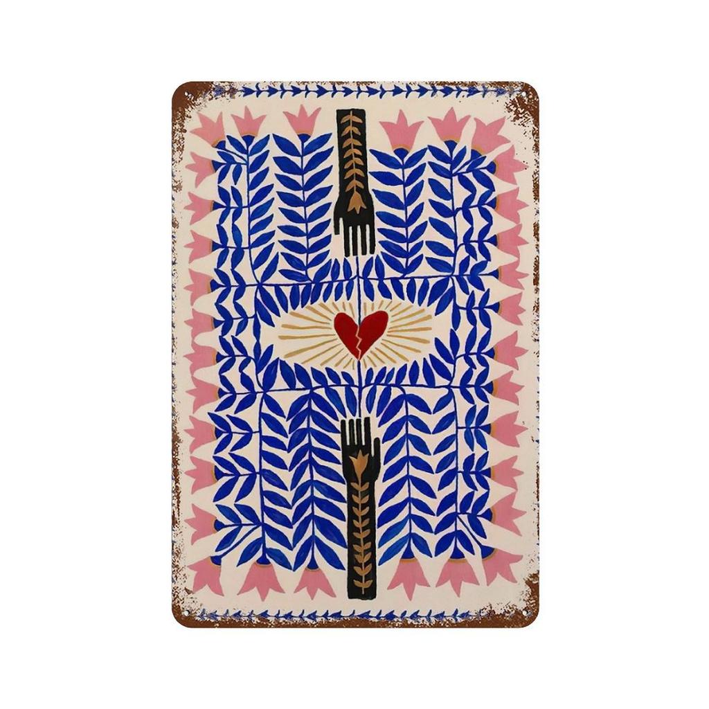 Vintage Metal Posters Signs Abstract Ancient Egypt Snake Leopard Posters Colorful Animal Wall Art Decor for Living Room Home Bar